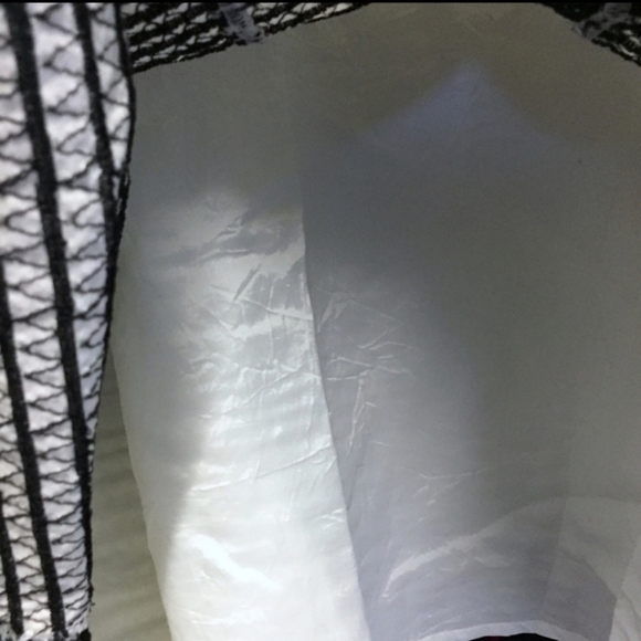 Club Monaco Black and White  Embroidered stripe A-Line Skirt - Picture 3 of 4